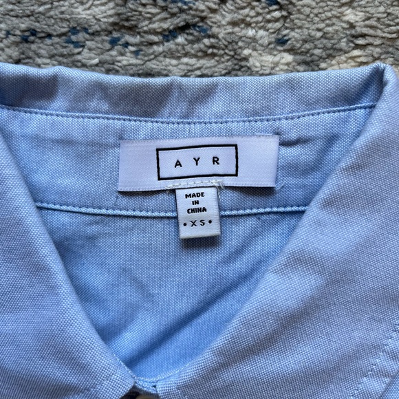 AYR Sky Blue Collared Shirt - Picture 2 of 2